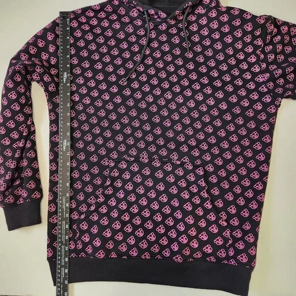Shane Dawson Pig Hoodie Mens M Black Pink All Over Print‎ Pullover - Picture 5 of 6